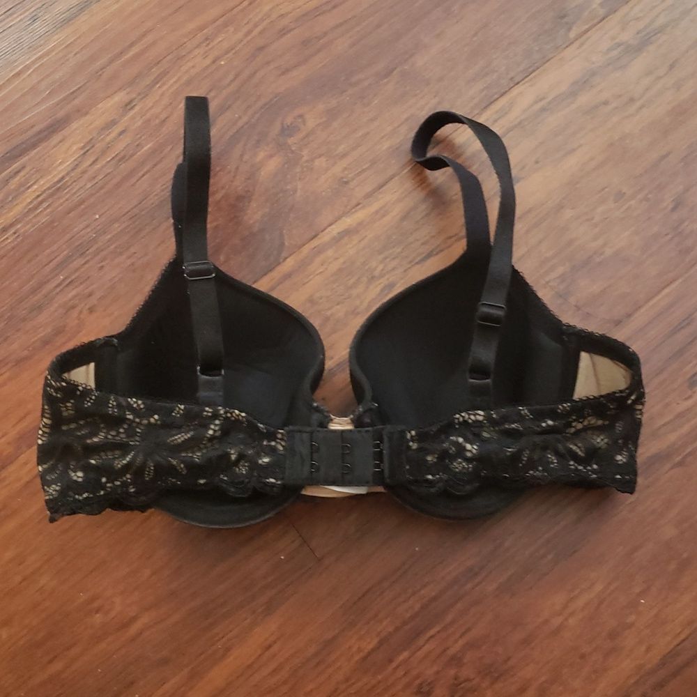 Wacoal Black and Cream Lace Bra Size 34B - Picture 4 of 4